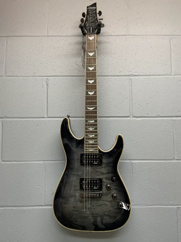 Schecter 2025-SHC - Electric Guitar - Omen Extreme Black Transparent