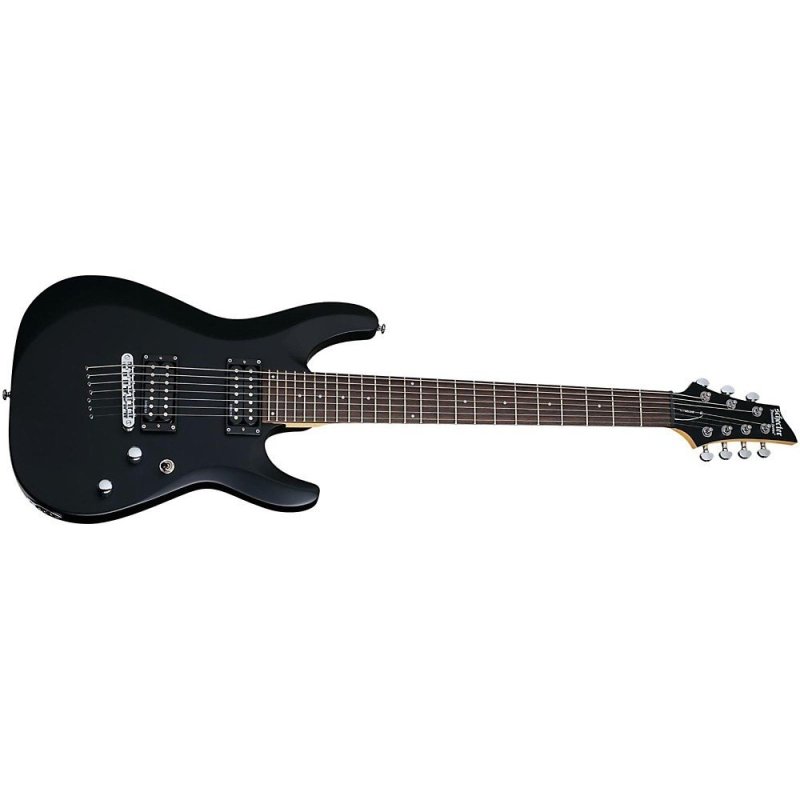 Schecter C7 Deluxe - Guitare Électrique 7 Cordes - Noir Satin