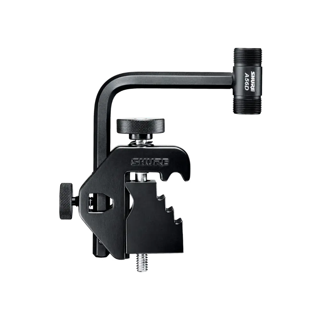 Shure A56D, pince de micro pour batterie et pied de cymbale