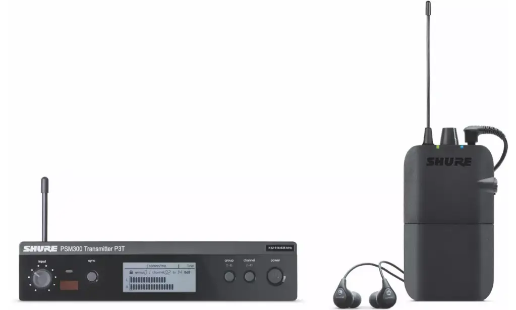Shure P3TR112GR Système de Retour Sans-fil PSM300