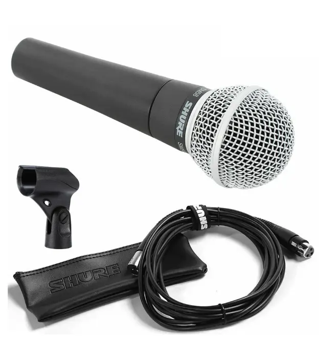 Shure SM58-CN, micro dynamique cardioïde pour la voix avec câble XLR