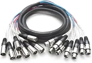 Digiflex Snake XLR 25' 8 Channel - Professional Audio Cable