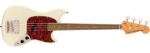 Squier CV 60s Mustang - 4-String Bass - Olympian White