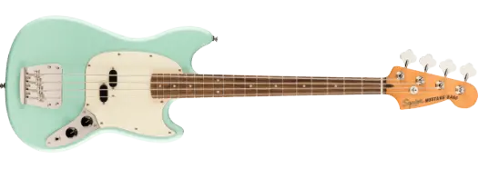 Squier CV 60s Mustang Basse 4 Cordes Vert Surf