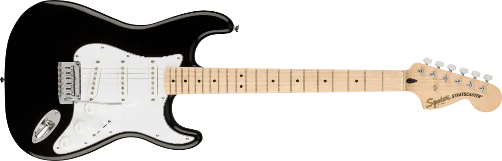 Squier Affinity Series Strat - Electric Guitar - Black Maple Neck