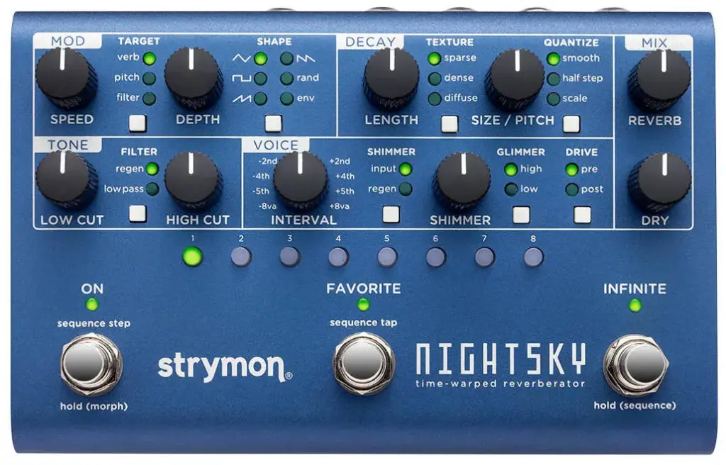 Strymon NightSky - Pédale de Reverb - Sonorités Célestes