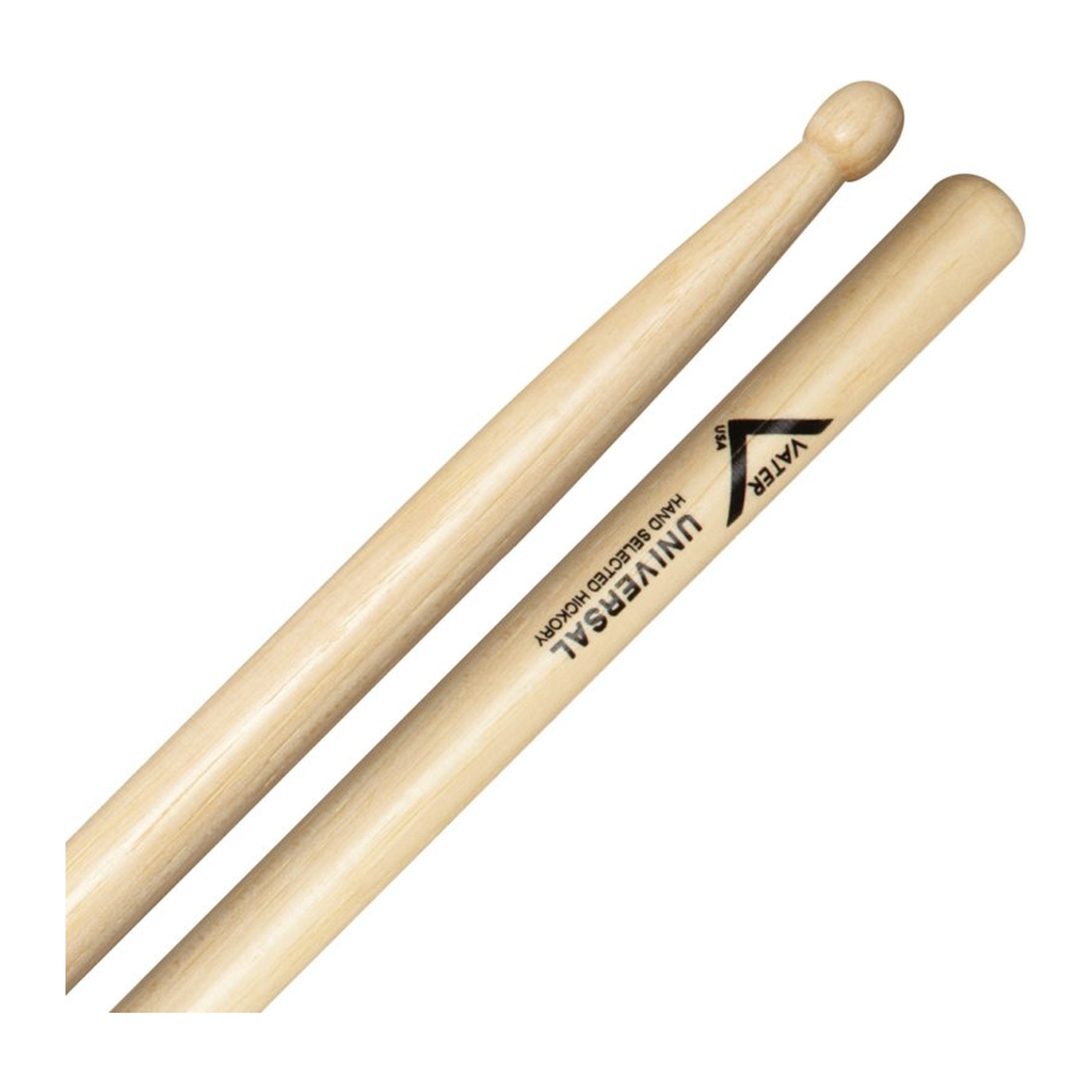 Vater Universal — Baguettes de batterie en hickory, pointe en bois