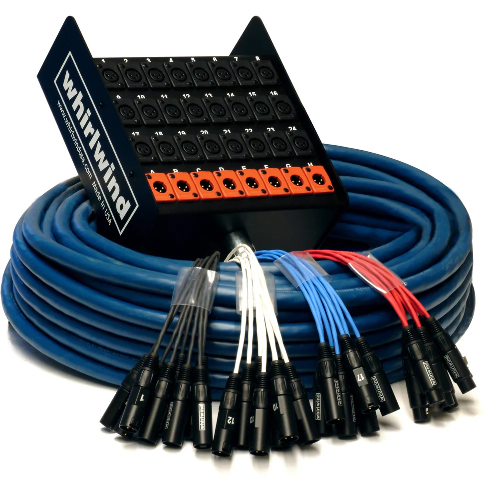 Whirlwind W09100 - 24/8 100' Multipair Cable
