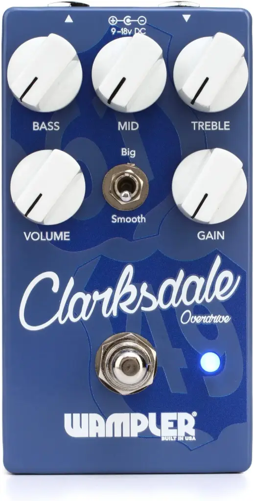 Wampler Clarksdale V2 - Overdrive Pedal - Authentic Blues Sound