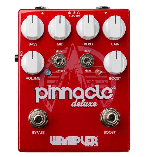 Wampler Pinnacle Deluxe V2 Pédale Distortion/Boost