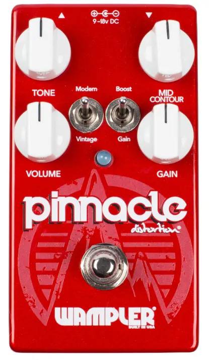 Wampler Pinnacle Standard V2 - Pédale de Distortion - Son Légendaire