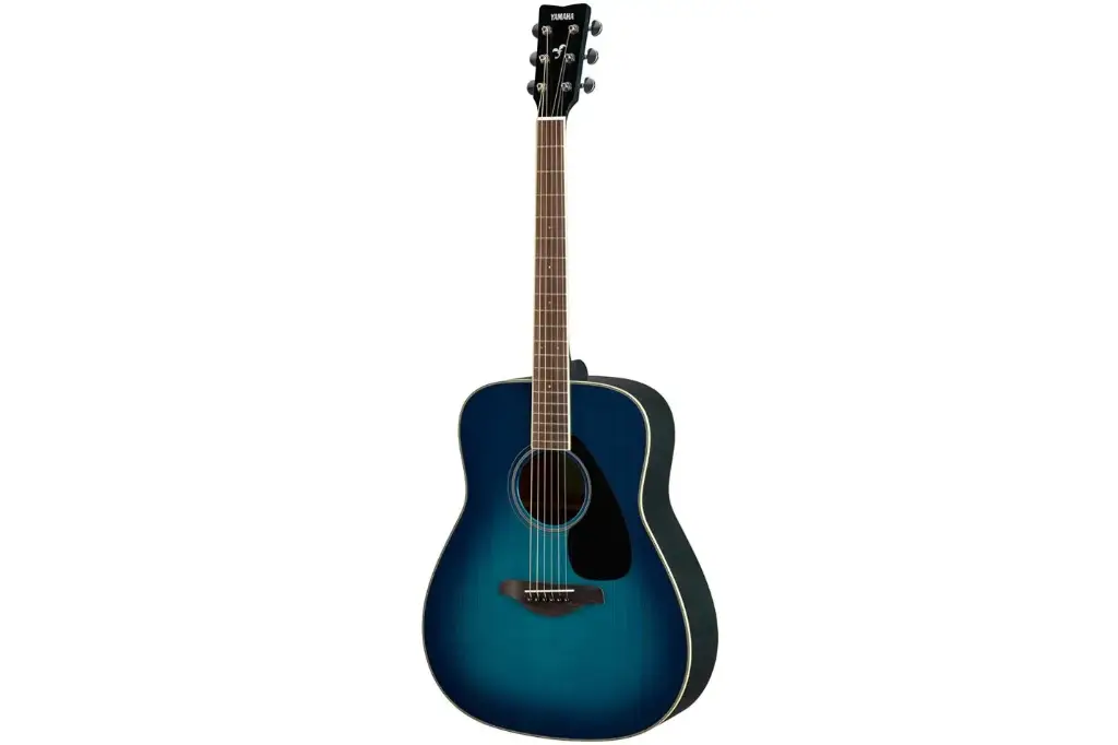 Yamaha Guitare Folk Lustré Solide Épicéa Sunset Blue