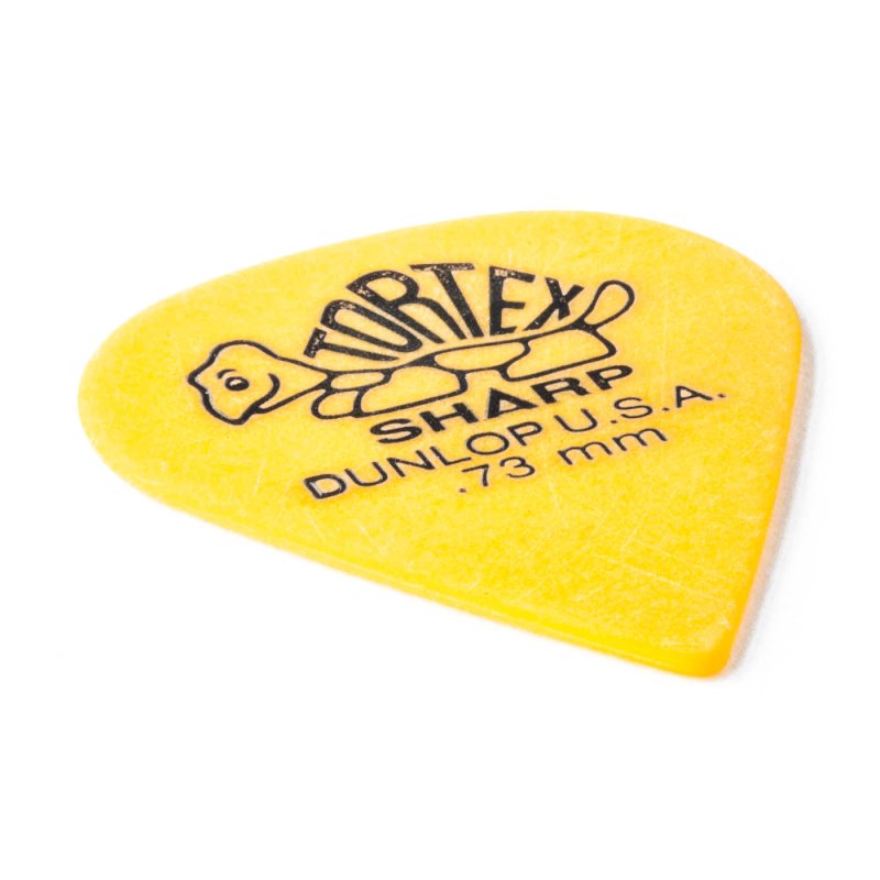Dunlop 412P.73 - Yellow Plectrum - Sharp
