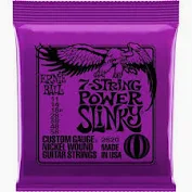 Ernie Ball Cordes de guitare électrique 7-Cordes Power Slinky 11-58