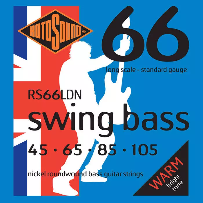 Rotosound Swing Bass Ensemble de cordes de basse plaqué nickel 45-105
