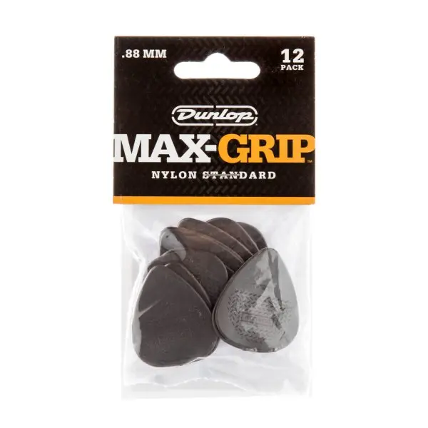 Dunlop 449P.88 - Médiator de guitare standard Max-Grip de 0,88 mm paquet de 12