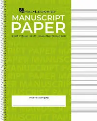 Cahier de partition vierge Hal Leonard