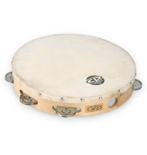 Latin Percussion CP by 10" Tambourine with Single Row Head