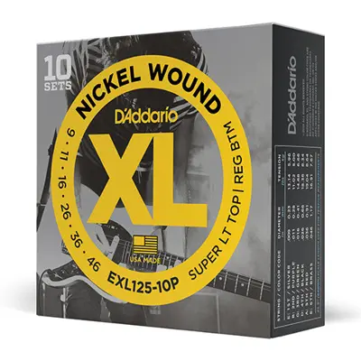 D'Addario 9-46 Paquet de 10 jeux