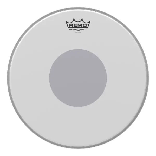 Remo Tête de tambour 14" Controlled Sound X Coated avec Black Dot