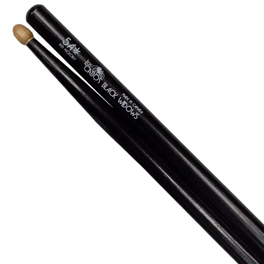 Los Cabos Drumsticks 5A baguettes Black Widow - Hickory rouge