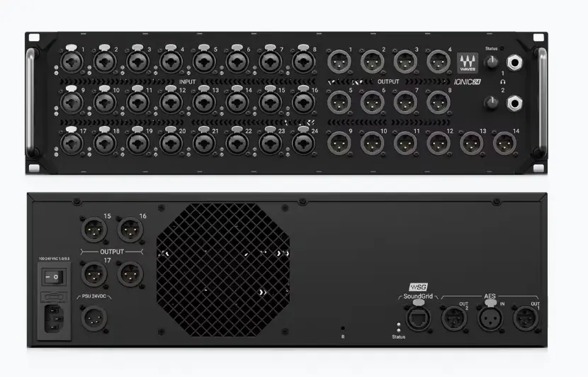 Waves Stagebox Ionic 24 Boîte de scène IONIC 24 avec 24 entrées de micro XLR/TRS, 