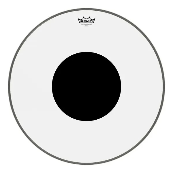 Remo - Peau de grosse caisse Controlled Sound Clear avec Black Dot 22''
