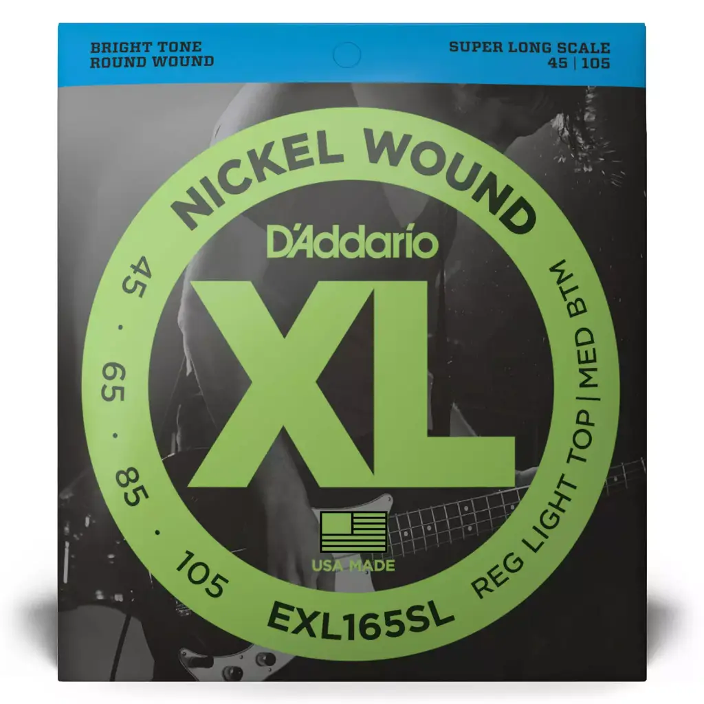 D'Addario EXL165SL - cordes de basse Nickel Round super longue 45-105