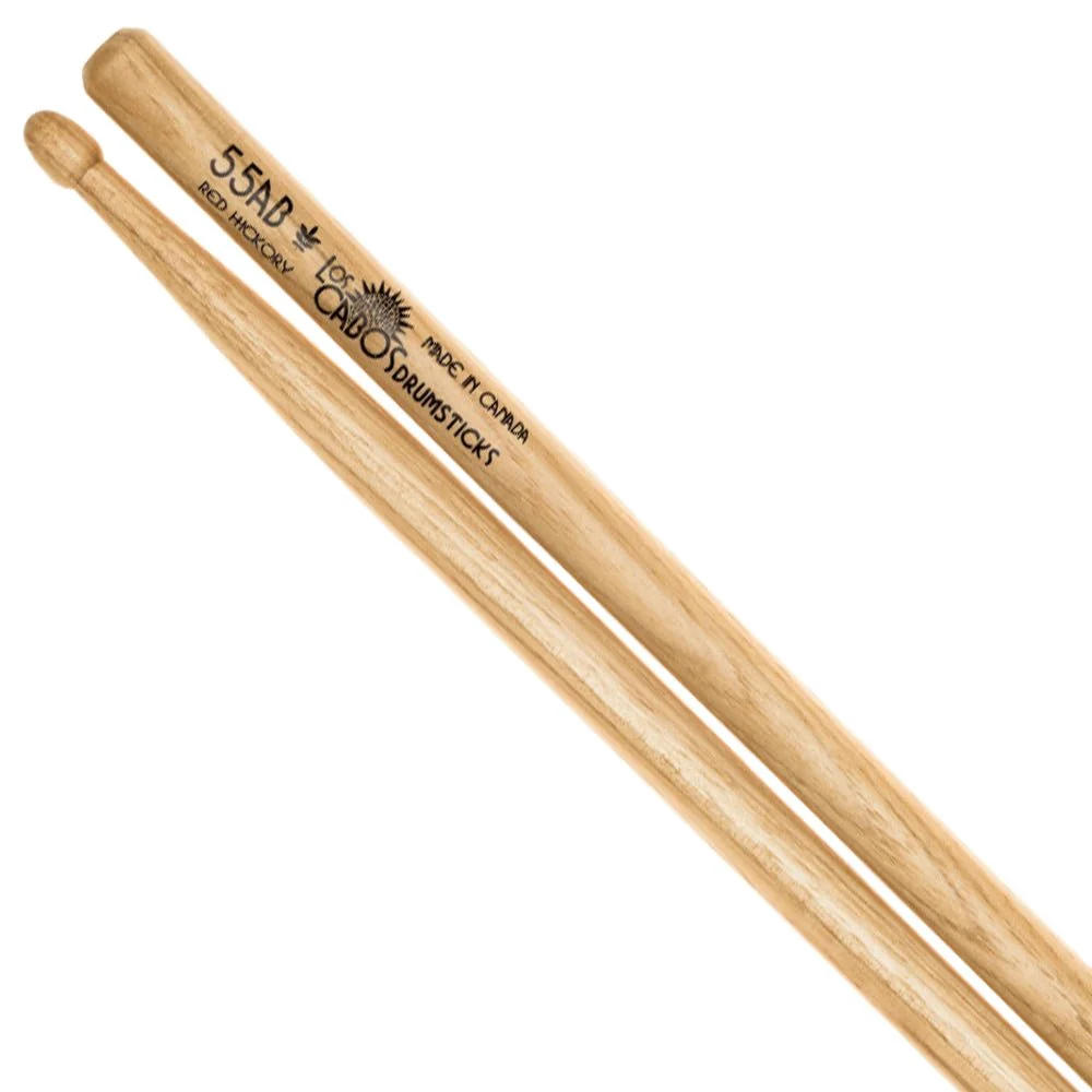 Los Cabos Drumsticks baguettes 55AB - Hickory rouge
