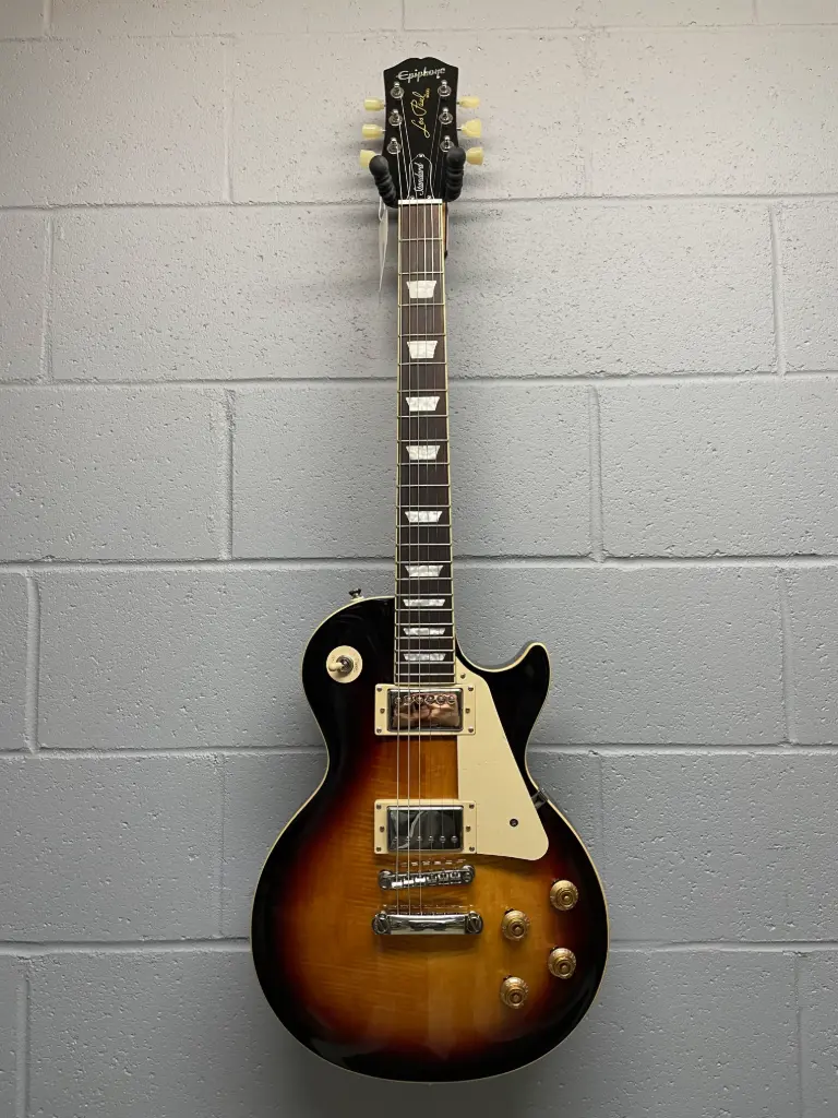 Epiphone Guitare électrique Les Paul Standard 50s (fini Burst bourbon, étui souple inclus)