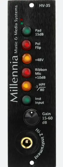Millennia HV-35 Microphone Preamp