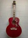 Epiphone Guitare acoustique-électrique J-200 Inspired by Gibson en série limitée (fini rouge vin)
