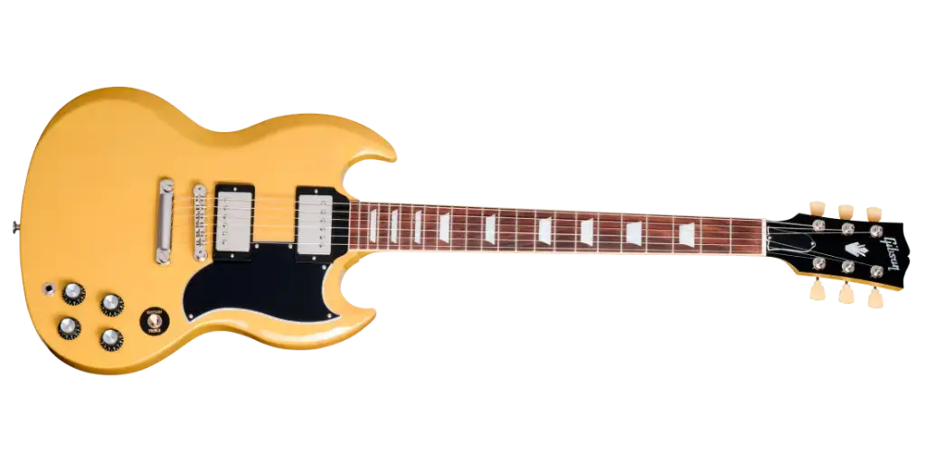 Gibson SG Standard ’61 à cordier Stopbar (fini TV Yellow, étui rigide inclus) B-Stock