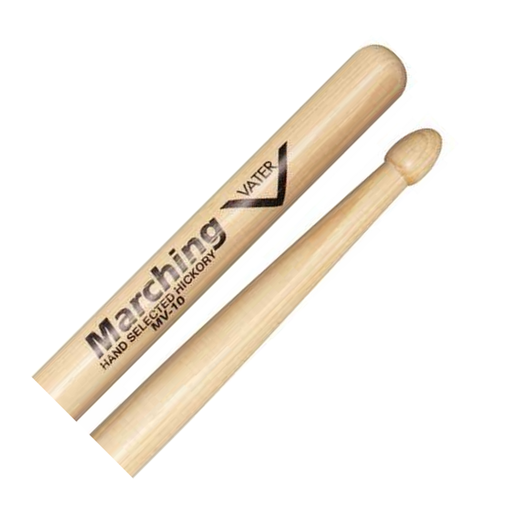 Vater Marching MV10 — Baguettes de batterie en hickory, pointe en bois