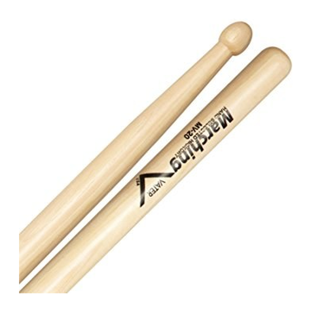 Vater Marching MV20 — Baguettes de batterie en hickory, pointe en bois