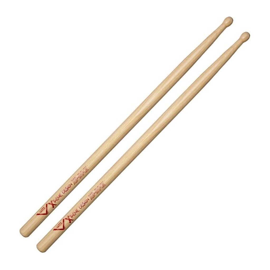 Vater Xtreme Design Rock — Baguettes de batterie en hickory, pointe en bois