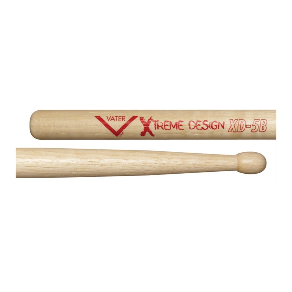 Vater Xtreme Design 5B Drumsticks (Hickory, Wood Tip)