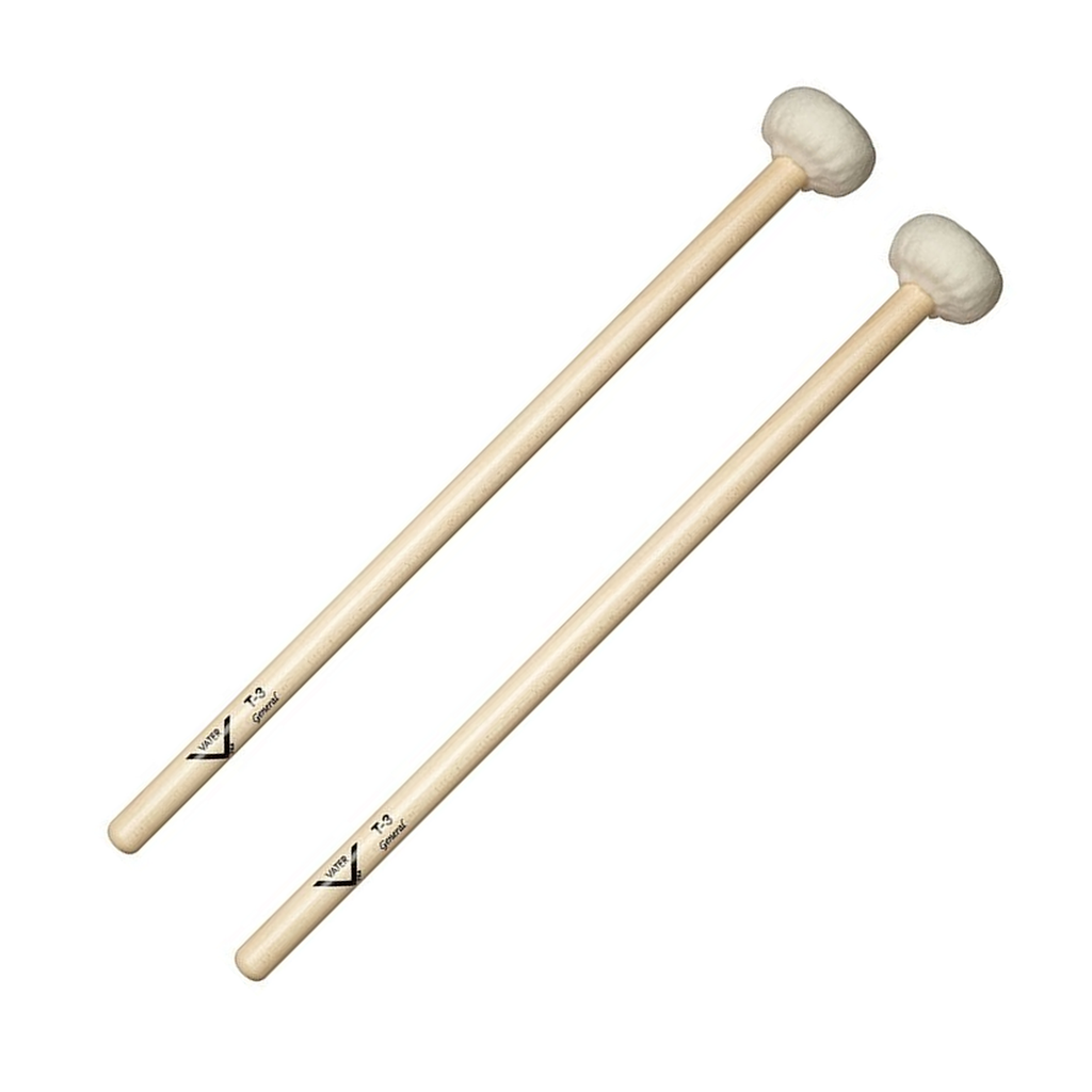 Vater MVT3 Tenor Mallets — Extra-Hard Felt