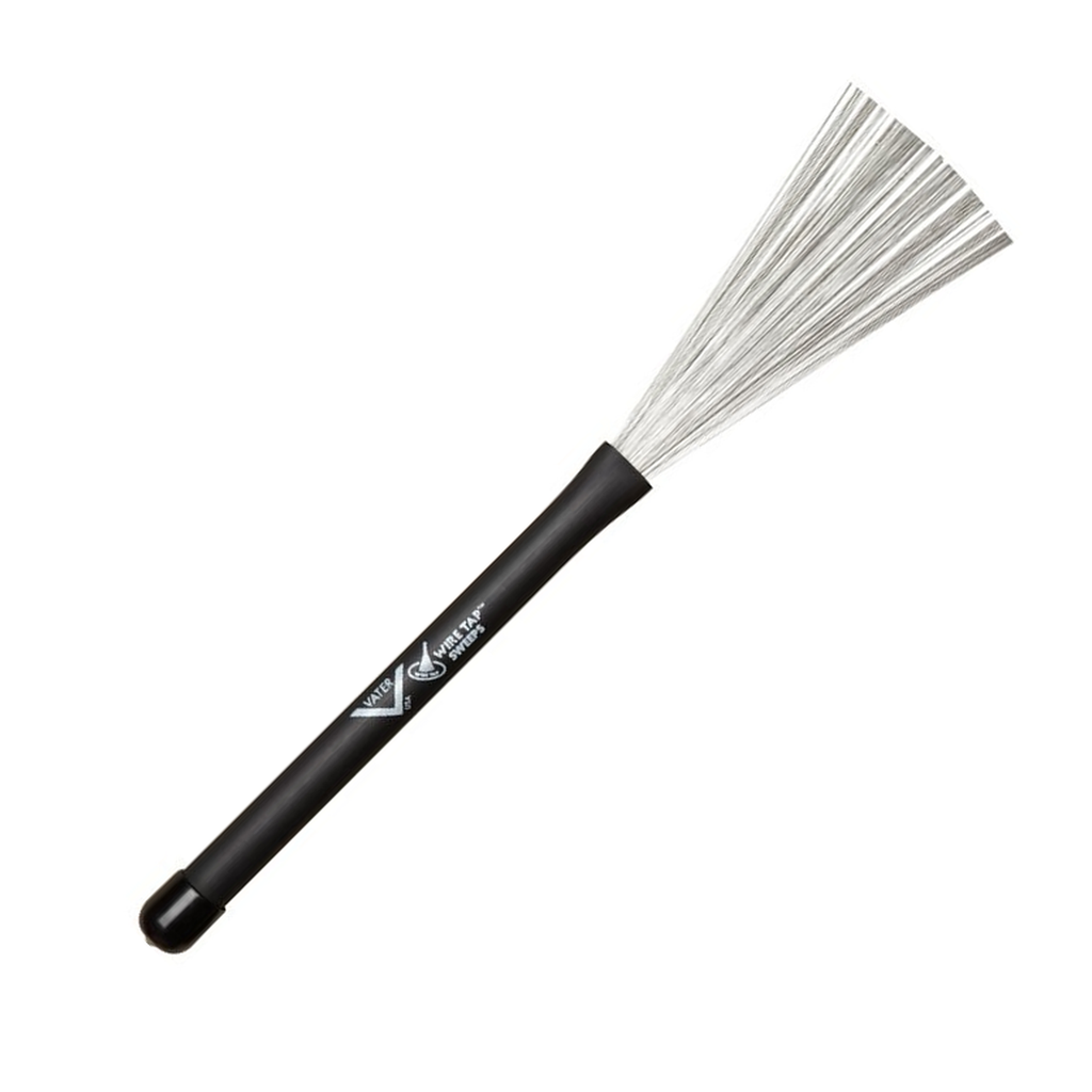 Vater VBSW Sweep Retractable Wire Drum Brushes, Rubber Handle