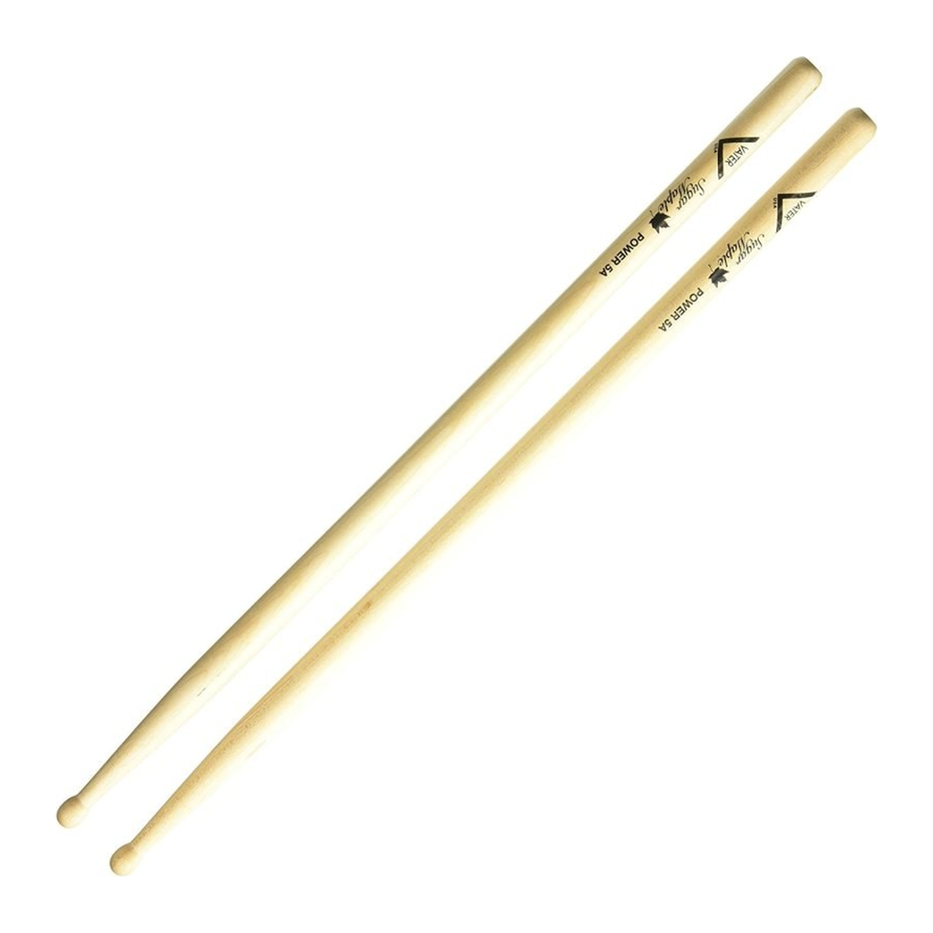 Vater Sugar Maple Power 5A — Baguettes de batterie en érable à sucre, pointe en bois
