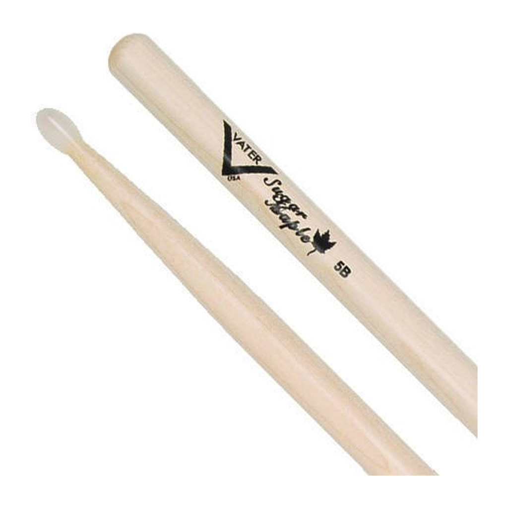 Vater Sugar Maple 5B Drumsticks — Maple, Nylon Tip