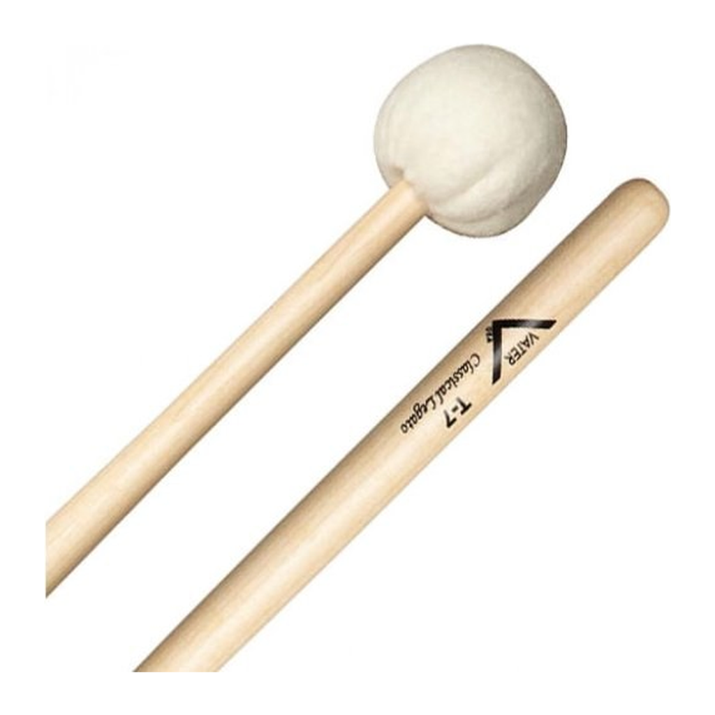 Vater T7 Classical Legato — Mailloche de timbale à feutre doux, manche conique