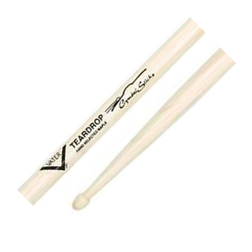 Vater Cymbal Stick Teardrop Drumsticks — Wood Tip, Sugar Maple