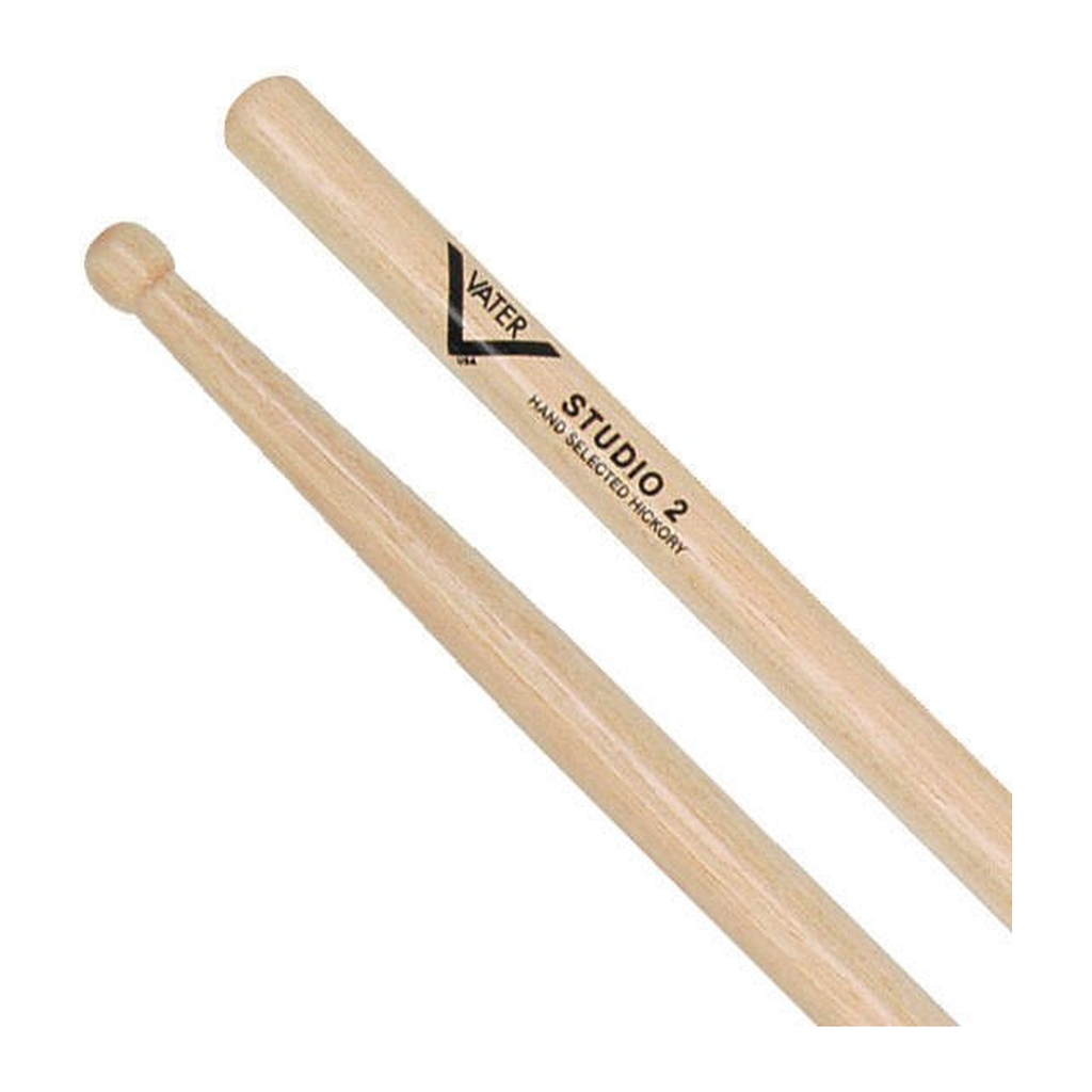 Vater American Hickory Studio 2 Drumsticks — Wood Tip