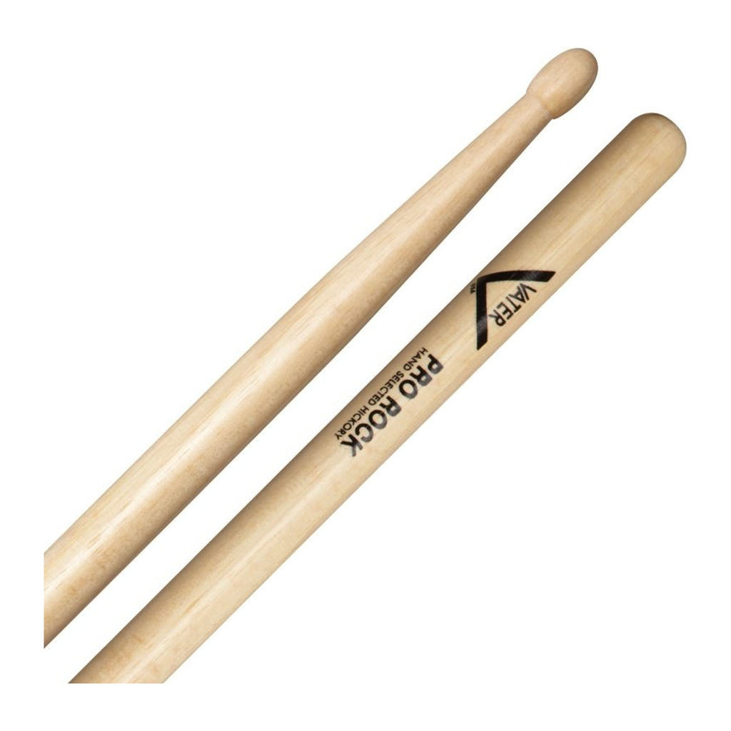 Vater American Hickory Pro Rock Drumsticks — Wood Tip
