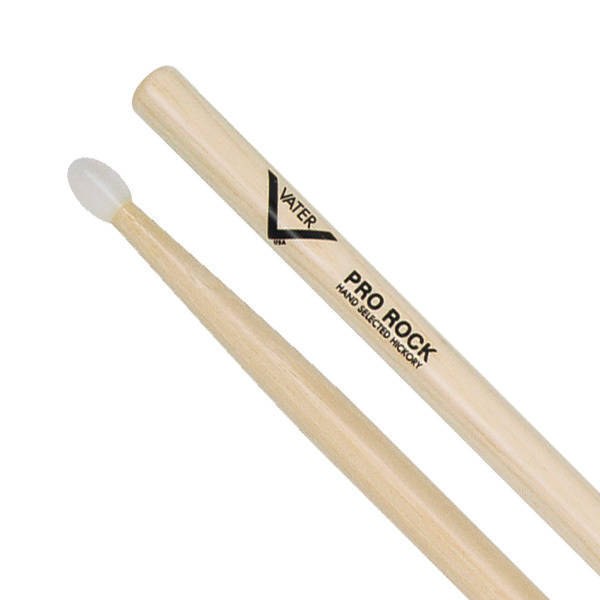 Vater American Hickory Pro Rock Nylon — Baguettes de batterie en hickory, pointe en nylon