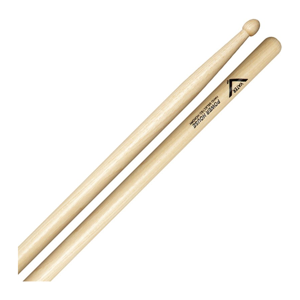 Vater American Hickory Power House — Baguettes de batterie en hickory, pointe en bois