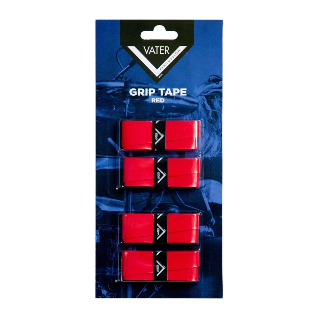 Vater Grip Tape — Ruban de prise rouge pour baguettes, quatre bandes