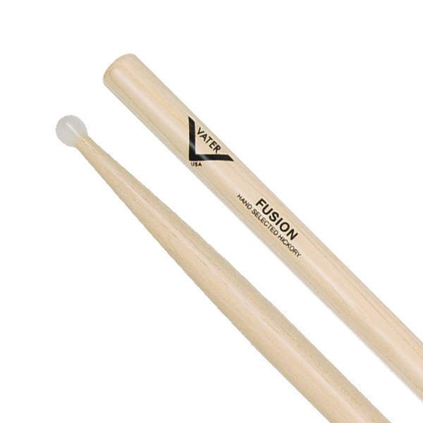 Vater American Hickory Fusion — Baguettes de batterie en hickory, pointe en nylon
