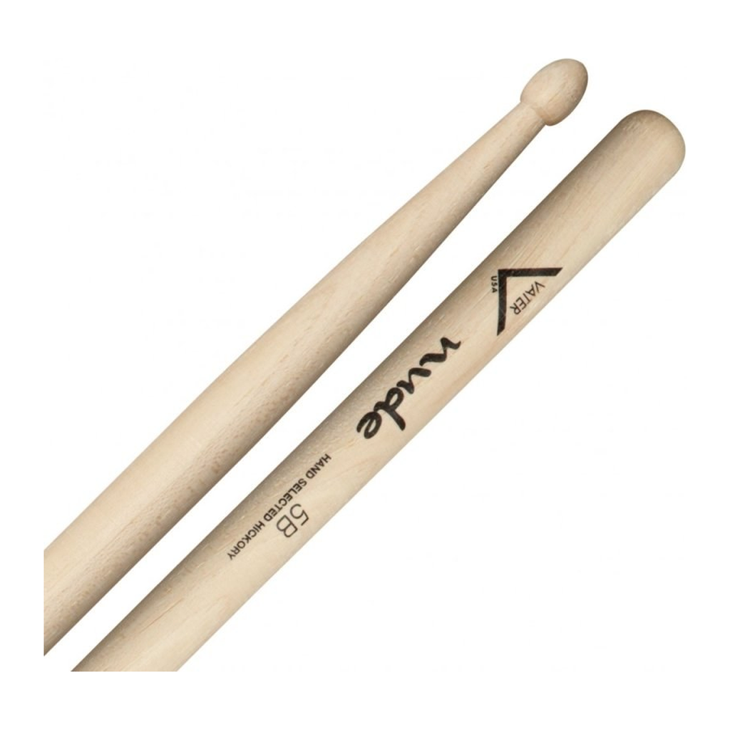 Vater Nude 5B — Baguettes de batterie en hickory, pointe en bois